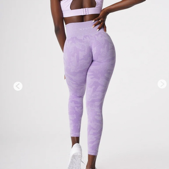 NVGTN lilac seamless leggings large - Picture 2 of 3